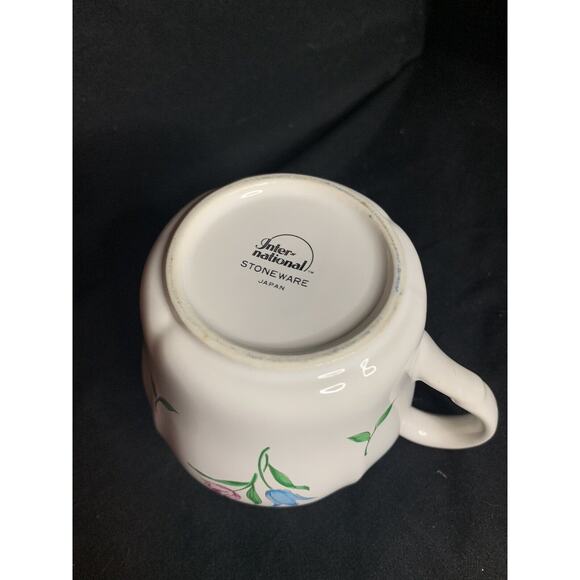 RARE International Stoneware Flower Pattern Creamer (JAPAN) - Picture 3 of 4